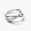 Organisch geformter Infinity-Ring aus Sterlingsilber Organisch geformter Infinity-Ring aus Sterlingsilber