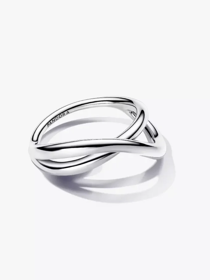Organisch geformter Infinity-Ring aus Sterlingsilber Organisch geformter Infinity-Ring aus Sterlingsilber