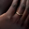Organisch geformter Ring, 14 Karat vergoldet Organisch geformter Ring, 14 Karat vergoldet