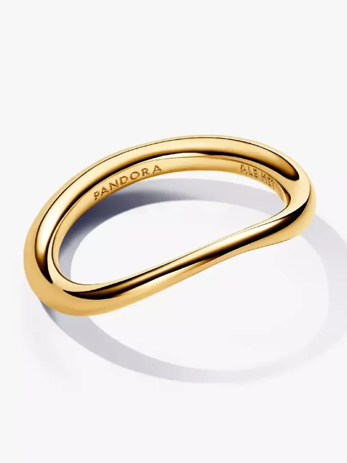 Organisch geformter Ring, 14 Karat vergoldet Organisch geformter Ring, 14 Karat vergoldet