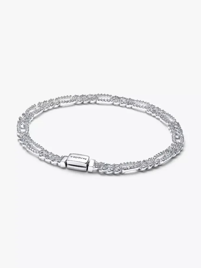 Set aus zwei Armbändern mit kubanischer Kette, Herz- und Ovalmotiven