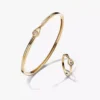Pandora Armband- und Ring-Set mit Lab-Grown Diamonds, 0,50 Karat insgesamt, 14 Karat Gold, 2 Stück Pandora Armband- und Ring-Set mit Lab-Grown Diamonds, 0,50 Karat insgesamt, 14 Karat Gold, 2 Stück