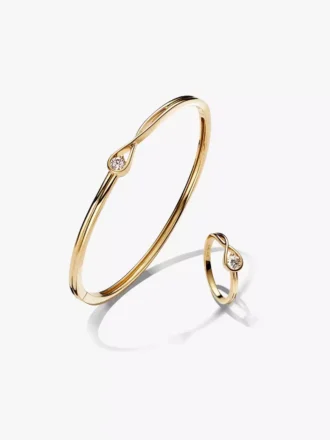 Pandora Armband- und Ring-Set mit Lab-Grown Diamonds, 0,50 Karat insgesamt, 14 Karat Gold, 2 Stück Pandora Armband- und Ring-Set mit Lab-Grown Diamonds, 0,50 Karat insgesamt, 14 Karat Gold, 2 Stück