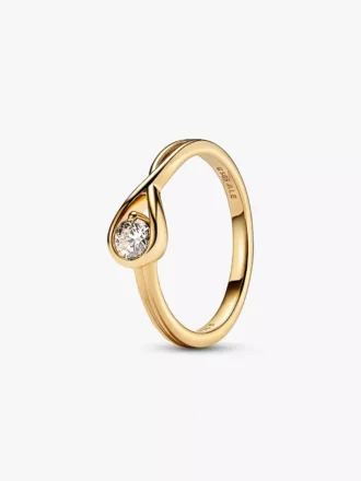 Pandora Armband- und Ring-Set mit Lab-Grown Diamonds, 0,50 Karat insgesamt, 14 Karat Gold, 2 Stück Pandora Armband- und Ring-Set mit Lab-Grown Diamonds, 0,50 Karat insgesamt, 14 Karat Gold, 2 Stück