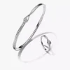 Pandora Brilliance Armreif- und Ring-Set mit Lab-Grown Diamonds, 0,30 Karat insgesamt, Sterlingsilber, 2 Stück Pandora Brilliance Armreif- und Ring-Set mit Lab-Grown Diamonds, 0,30 Karat insgesamt, Sterlingsilber, 2 Stück