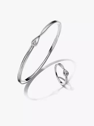 Pandora Brilliance Armreif- und Ring-Set mit Lab-Grown Diamonds, 0,30 Karat insgesamt, Sterlingsilber, 2 Stück Pandora Brilliance Armreif- und Ring-Set mit Lab-Grown Diamonds, 0,30 Karat insgesamt, Sterlingsilber, 2 Stück