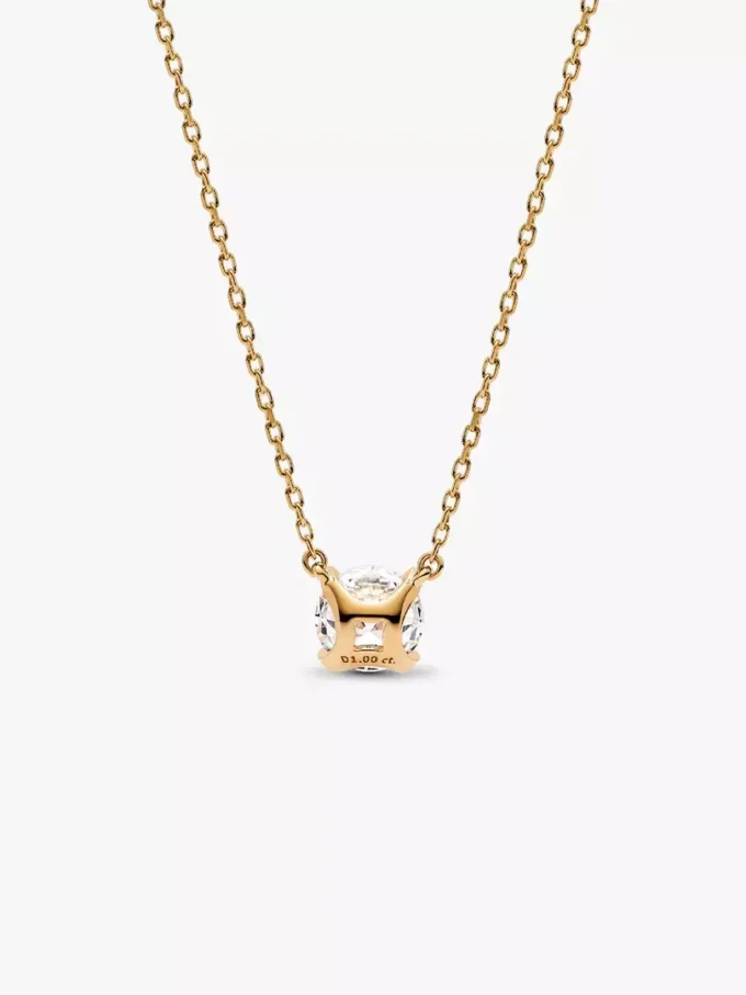 Pandora Era 14-karätige Goldhalskette mit Anhänger aus einem im Labor gezüchteten Diamanten, 1,00 Karat insgesamt, 14-karätiges Gold Pandora Era 14-karätige Goldhalskette mit Anhänger aus einem im Labor gezüchteten Diamanten, 1,00 Karat insgesamt, 14-karätiges Gold