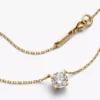 Pandora Era 14-karätige Goldhalskette mit Anhänger aus einem im Labor gezüchteten Diamanten, 1,00 Karat insgesamt, 14-karätiges Gold Pandora Era 14-karätige Goldhalskette mit Anhänger aus einem im Labor gezüchteten Diamanten, 1,00 Karat insgesamt, 14-karätiges Gold