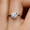 Pandora Era 14-karätiger Goldring mit im Labor gezüchtetem Diamanten, 2,00 Karat insgesamt, 14-karätiges Gold Pandora Era 14-karätiger Goldring mit im Labor gezüchtetem Diamanten, 2,00 Karat insgesamt, 14-karätiges Gold