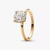 Pandora Era 14-karätiger Goldring mit im Labor gezüchtetem Diamanten, 2,00 Karat insgesamt, 14-karätiges Gold Pandora Era 14-karätiger Goldring mit im Labor gezüchtetem Diamanten, 2,00 Karat insgesamt, 14-karätiges Gold