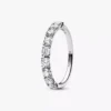 Pandora Era 14-karätiger Weißgold-Halb-Ewigkeitsring mit Lab-Grown Diamonds, 0,90 Karat insgesamt, 14-karätiges Weißgold Pandora Era 14-karätiger Weißgold-Halb-Ewigkeitsring mit Lab-Grown Diamonds, 0,90 Karat insgesamt, 14-karätiges Weißgold