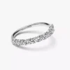 Pandora Era 14-karätiger Weißgold-Halb-Ewigkeitsring mit Lab-Grown Diamonds, 0,90 Karat insgesamt, 14-karätiges Weißgold Pandora Era 14-karätiger Weißgold-Halb-Ewigkeitsring mit Lab-Grown Diamonds, 0,90 Karat insgesamt, 14-karätiges Weißgold