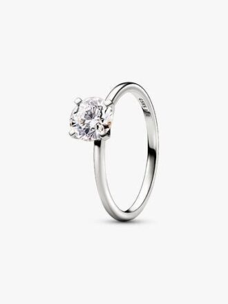 Pandora Era 14-karätiger Weißgold-Ring mit im Labor gezüchtetem Diamanten – 1,00 ct TW, 14-karätiges Weißgold Pandora Era 14-karätiger Weißgold-Ring mit im Labor gezüchtetem Diamanten – 1,00 ct TW, 14-karätiges Weißgold