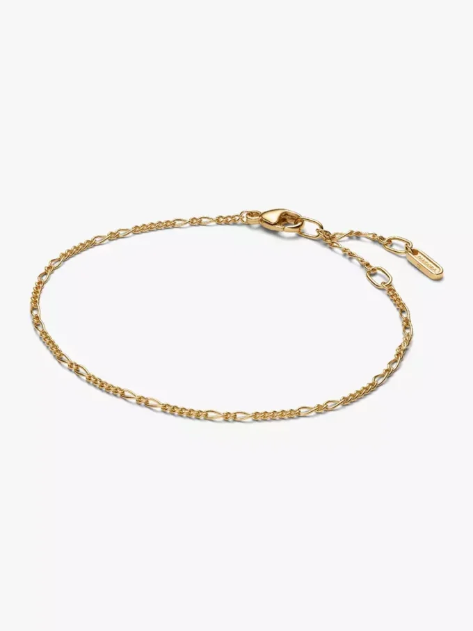 Pandora Era 14-karätiges Gold-Figaro-Schmuckset, 3-teilig Pandora Era 14-karätiges Gold-Figaro-Schmuckset, 3-teilig