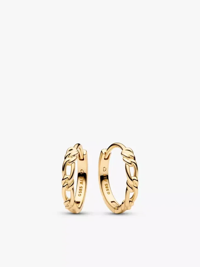 Pandora Era 14-karätiges Gold-Figaro-Schmuckset, 3-teilig Pandora Era 14-karätiges Gold-Figaro-Schmuckset, 3-teilig