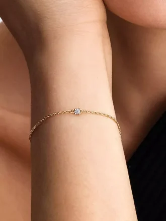 Pandora Era Armband mit Lab-Grown Diamonds, 0,05 ct TW, 14 Karat Gold Pandora Era Armband mit Lab-Grown Diamonds, 0,05 ct TW, 14 Karat Gold