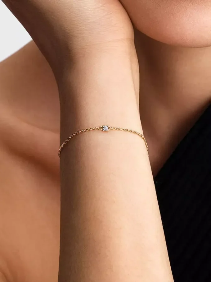 Pandora Era Armband mit Lab-Grown Diamonds, 0,05 ct TW, 14 Karat Gold Pandora Era Armband mit Lab-Grown Diamonds, 0,05 ct TW, 14 Karat Gold