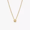 Pandora Era Bezel 14-karätige Goldkette mit Anhänger aus einem im Labor gezüchteten Diamanten, 0,15 Karat, 14-karätiges Gold Pandora Era Bezel 14-karätige Goldkette mit Anhänger aus einem im Labor gezüchteten Diamanten, 0,15 Karat, 14-karätiges Gold