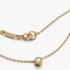 Pandora Era Bezel 14-karätige Goldkette mit Anhänger aus einem im Labor gezüchteten Diamanten, 0,15 Karat, 14-karätiges Gold Pandora Era Bezel 14-karätige Goldkette mit Anhänger aus einem im Labor gezüchteten Diamanten, 0,15 Karat, 14-karätiges Gold