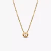 Pandora Era Bezel 14-karätige Goldkette mit Anhänger aus einem im Labor gezüchteten Diamanten, 0,25 Karat, 14-karätiges Gold Pandora Era Bezel 14-karätige Goldkette mit Anhänger aus einem im Labor gezüchteten Diamanten, 0,25 Karat, 14-karätiges Gold