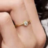 Pandora Era Bezel 14-karätiger Goldring mit im Labor gezüchtetem Diamanten, 0,25 Karat, 14-karätiges Gold Pandora Era Bezel 14-karätiger Goldring mit im Labor gezüchtetem Diamanten, 0,25 Karat, 14-karätiges Gold