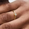 Pandora Era Bezel 14-karätiger Goldring mit synthetischem Diamanten, 0,15 Karat, 14-karätiges Gold Pandora Era Bezel 14-karätiger Goldring mit synthetischem Diamanten, 0,15 Karat, 14-karätiges Gold
