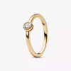 Pandora Era Bezel 14-karätiger Goldring mit synthetischem Diamanten, 0,15 Karat, 14-karätiges Gold Pandora Era Bezel 14-karätiger Goldring mit synthetischem Diamanten, 0,15 Karat, 14-karätiges Gold