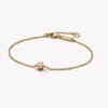 Pandora Era Bezel 14-karätiges Gold-Armband mit Lab-Grown Diamonds, 0,15 Karat insgesamt, 14-karätiges Gold Pandora Era Bezel 14-karätiges Gold-Armband mit Lab-Grown Diamonds, 0,15 Karat insgesamt, 14-karätiges Gold