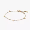 Pandora Era Bezel Lab-Grown Diamond Dangle Paperclip Chain Armband 0,10 ct TW, 14 Karat Gold Pandora Era Bezel Lab-Grown Diamond Dangle Paperclip Chain Armband 0,10 ct TW, 14 Karat Gold