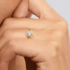 Pandora Era Bezel Lab-Grown Diamond Ring 0,50 ct tw, 14 Karat Gold Pandora Era Bezel Lab-Grown Diamond Ring 0,50 ct tw, 14 Karat Gold
