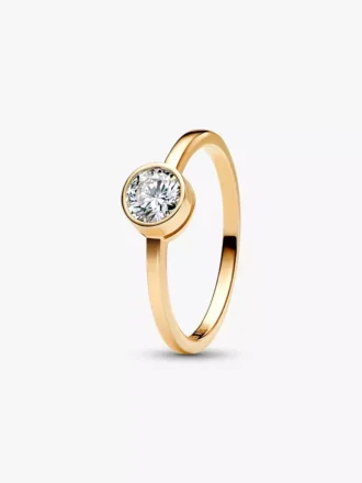 Pandora Era Bezel Lab-Grown Diamond Ring 0,50 ct tw, 14 Karat Gold Pandora Era Bezel Lab-Grown Diamond Ring 0,50 ct tw, 14 Karat Gold