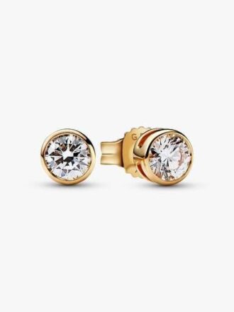 Pandora Era Bezel Ohrringe aus 14 Karat Gold mit Lab-Grown Diamonds – 0,50 Karat TW, 14 Karat Gold Pandora Era Bezel Ohrringe aus 14 Karat Gold mit Lab-Grown Diamonds – 0,50 Karat TW, 14 Karat Gold