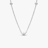 Pandora Era Bezel Sterling-Silber-Halskette mit Lab-Grown-Diamanten – 0,30 ct TW, Sterling-Silber Pandora Era Bezel Sterling-Silber-Halskette mit Lab-Grown-Diamanten – 0,30 ct TW, Sterling-Silber