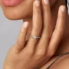 Pandora Era Bezel Sterling-Silber-Ring mit im Labor gezüchtetem Diamanten, 0,25 Karat, Sterling-Silber Pandora Era Bezel Sterling-Silber-Ring mit im Labor gezüchtetem Diamanten, 0,25 Karat, Sterling-Silber