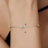 Pandora Era Bezel Sterlingsilber-Armband mit Lab-Grown-Diamanten in Station-Kette – 0,30 ct TW, Sterlingsilber Pandora Era Bezel Sterlingsilber-Armband mit Lab-Grown-Diamanten in Station-Kette – 0,30 ct TW, Sterlingsilber