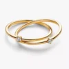 Pandora Era Crossover-Ring mit Lab-Grown Diamonds, 0,07 ct TW, 14 Karat Gold Pandora Era Crossover-Ring mit Lab-Grown Diamonds, 0,07 ct TW, 14 Karat Gold