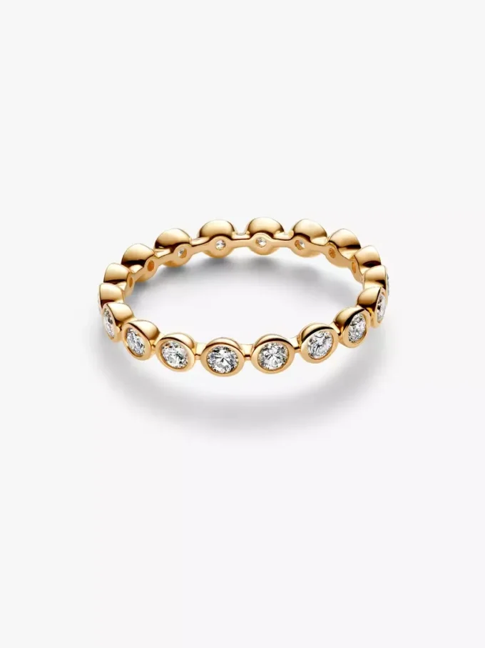 Pandora Era Eternity-Ring mit Lab-Grown Diamonds in Zargenfassung, 0,70 ct insgesamt, 14 Karat Gold Pandora Era Eternity-Ring mit Lab-Grown Diamonds in Zargenfassung, 0,70 ct insgesamt, 14 Karat Gold