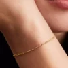 Pandora Era Figaro-Armband 14 Karat Gold Pandora Era Figaro-Armband 14 Karat Gold