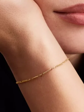 Pandora Era Figaro-Armband 14 Karat Gold Pandora Era Figaro-Armband 14 Karat Gold