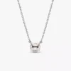 Pandora Era Halskette mit Anhänger aus 14 Karat Weißgold und im Labor gezüchtetem Diamanten, 1,00 Karat insgesamt, 14 Karat Weißgold Pandora Era Halskette mit Anhänger aus 14 Karat Weißgold und im Labor gezüchtetem Diamanten, 1,00 Karat insgesamt, 14 Karat Weißgold
