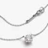 Pandora Era Halskette mit Anhänger aus 14 Karat Weißgold und im Labor gezüchtetem Diamanten, 1,00 Karat insgesamt, 14 Karat Weißgold Pandora Era Halskette mit Anhänger aus 14 Karat Weißgold und im Labor gezüchtetem Diamanten, 1,00 Karat insgesamt, 14 Karat Weißgold