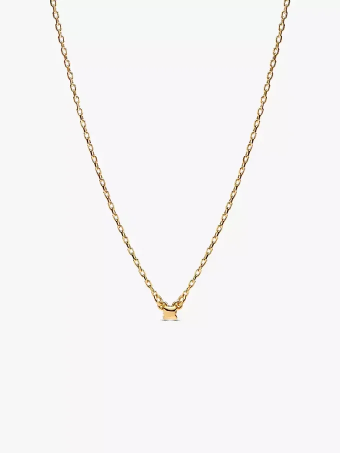 Pandora Era Halskette mit Anhänger aus einem im Labor gezüchteten Diamanten, 0,05 Karat, 14 Karat Gold Pandora Era Halskette mit Anhänger aus einem im Labor gezüchteten Diamanten, 0,05 Karat, 14 Karat Gold