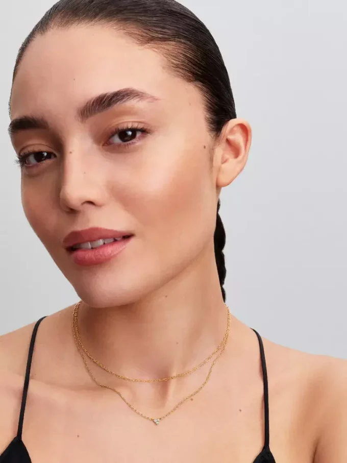 Pandora Era Halskette mit Herzgliedern aus 14 Karat Gold