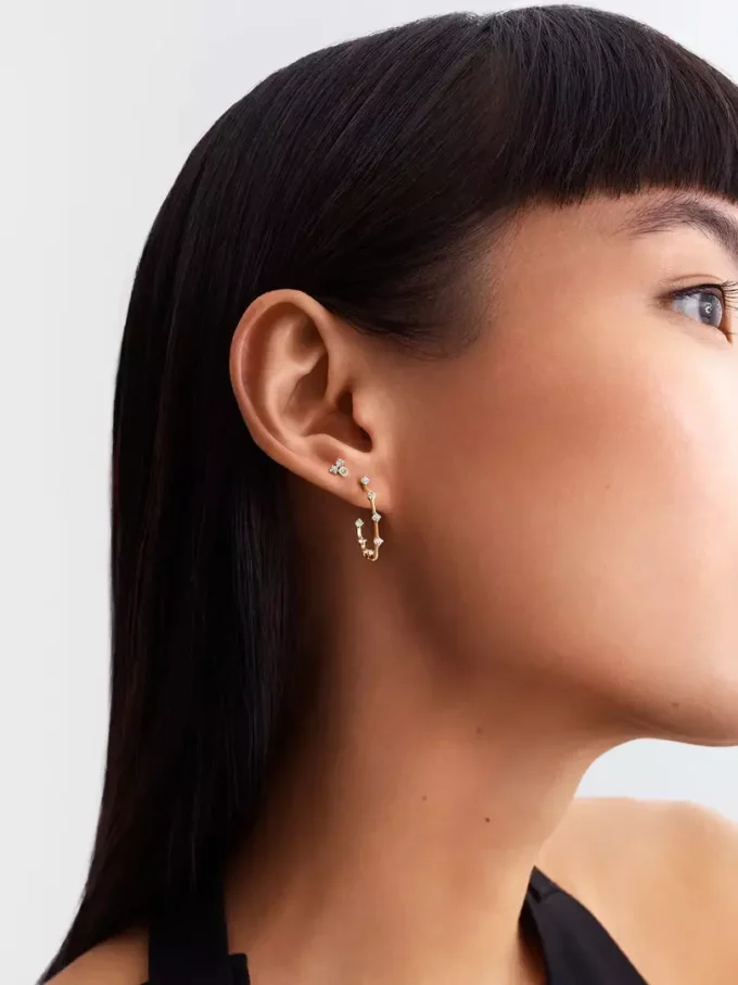 Pandora Lab-Grown Diamonds-Ohrringe mit im Labor gezüchteten Diamanten, 0,19 Karat insgesamt, 14 Karat Gold
