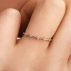 Pandora Era Lab-Grown Diamonds Station Ring 0,11 ct TW, 14 Karat Gold Pandora Era Lab-Grown Diamonds Station Ring 0,11 ct TW, 14 Karat Gold