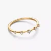 Pandora Era Lab-Grown Diamonds Station Ring 0,11 ct TW, 14 Karat Gold Pandora Era Lab-Grown Diamonds Station Ring 0,11 ct TW, 14 Karat Gold