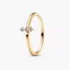 Pandora Era Lab-Grown Diamonds Trio Ring 0,07 ct tw, 14 Karat Gold Pandora Era Lab-Grown Diamonds Trio Ring 0,07 ct tw, 14 Karat Gold