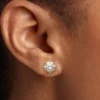 Pandora Era Ohrringe aus 14 Karat Weißgold mit Lab-Grown Diamonds, 1,00 Karat insgesamt, 14 Karat Weißgold Pandora Era Ohrringe aus 14 Karat Weißgold mit Lab-Grown Diamonds, 1,00 Karat insgesamt, 14 Karat Weißgold