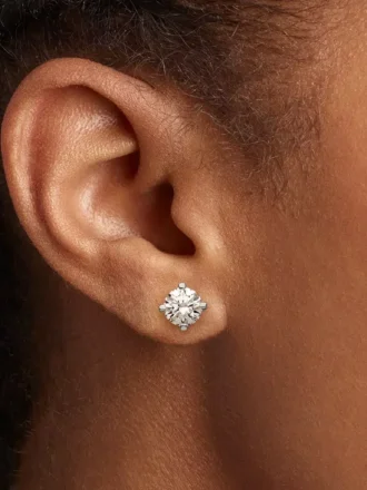 Pandora Era Ohrringe aus 14 Karat Weißgold mit Lab-Grown Diamonds, 1,00 Karat insgesamt, 14 Karat Weißgold Pandora Era Ohrringe aus 14 Karat Weißgold mit Lab-Grown Diamonds, 1,00 Karat insgesamt, 14 Karat Weißgold