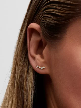 Pandora Era Ohrringe mit im Labor gezüchteten Diamanten in Tropfenform, 0,17 ct insgesamt, 14 Karat Gold